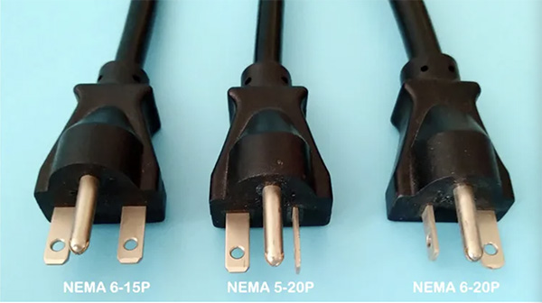NEMA5-20P,NEMA6-15P,NEMA6-20P不同之处