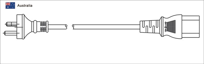 澳大利亚SAA插头配IEC 60320 C13电源线