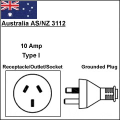 澳大利亚AS/NZS 3112电源线插头