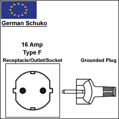 德国 schuko电源线