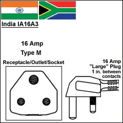 印度16A插头插座