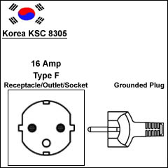 韩国KSC 8305 16A电源线