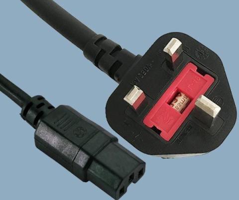 英国BS1363插头配IEC 60320 C15电源线